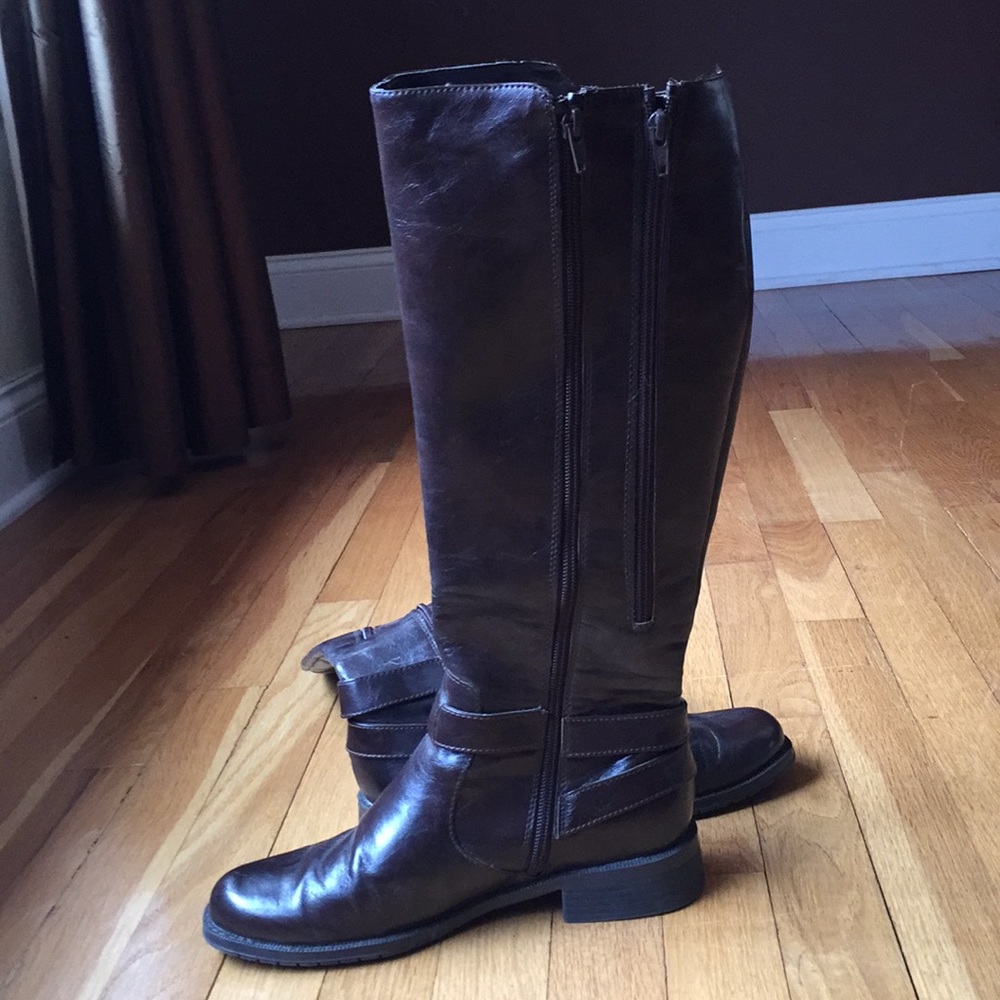 Aerosoles brown leather knee high boots